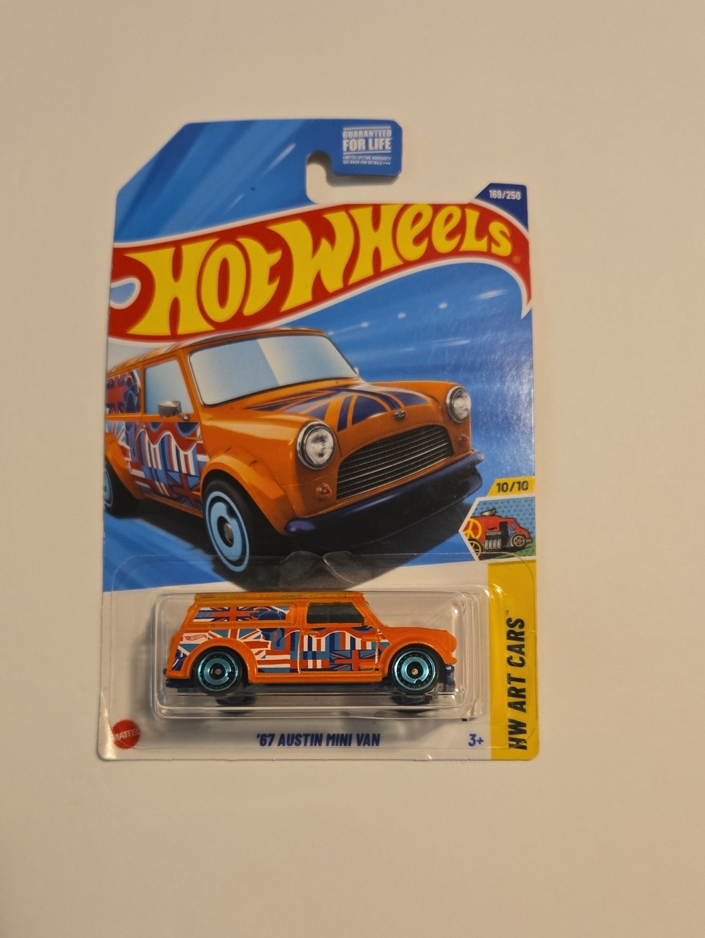 Orange '67 Austin Mini Van Toy Car